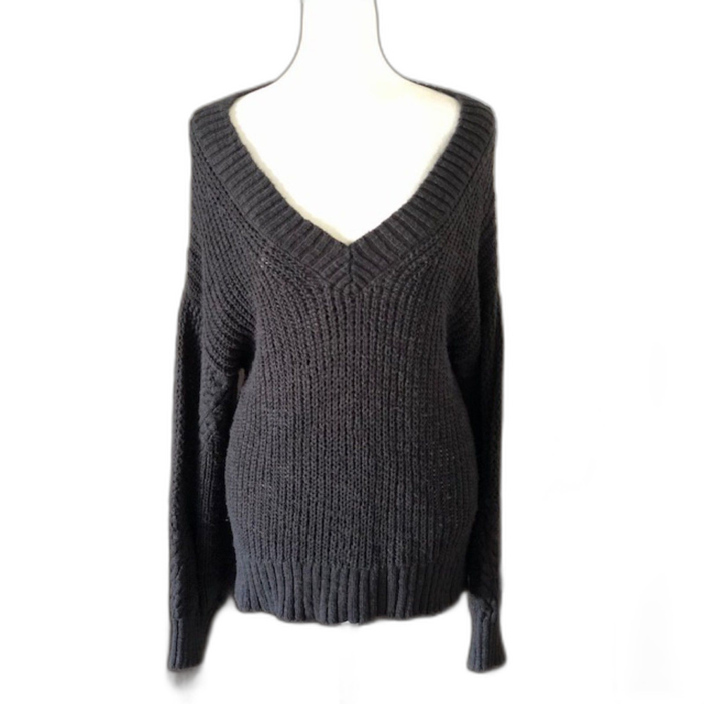 Cottagecore Knit American Eagle Librarian Chic Oversize Sweater